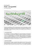 Rechtsbegriff: Kinder- und Jugendhilfe