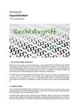Rechtsbegriff: Unparteilichkeit