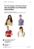 Das Aussehen von Personen beschreiben