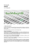 Rechtsbegriff: Aufsicht