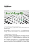 Rechtsbegriff: Dienstvergehen