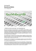 Rechtsbegriff: Beamtenverhältnis