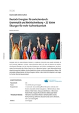 Deutsch-Energizer für zwischendurch: Grammatik und Rechtschreibung