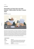 Hörverstehen zum Thema Tiere in der Stadt trainieren