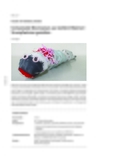 Fantasievolle Wurmwesen aus textilem Material