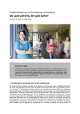 Professionalisierung von Schulleitung und Kollegium