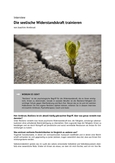 Die seelische Widerstandskraft trainieren