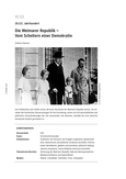 Die Weimarer Republik 