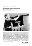 Propaganda und Inszenierung im Nationalsozialismus