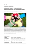 Integration fördern – Vielfalt nutzen: Voneinander lernen und miteinander leben