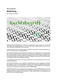 Rechtsbegriff: Bestechung