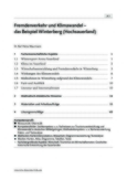 Fremdenverkehr und Klimawandel