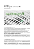 Rechtsbegriff: Verwaltungsakte: Formvorschriften