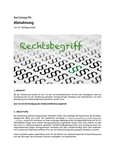 Rechtsbegriff: Abmahnung