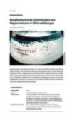 Komplexometrische Bestimmungen von Magnesiumionen in Bittersalzlösungen