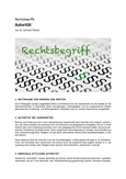 Rechtsbegriff: Autorität