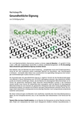 Rechtsbegriff: Gesundheitliche Eignung