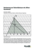 Bestimmung von Teilverhältnissen mit affinen Koordinaten