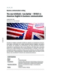 British vs American English in business communication