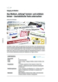Das Medium „Zeitung“ kennen- und schätzen lernen