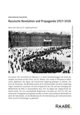 Russische Revolution und Propaganda 1917–1928