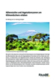 Höhenstufen und Vegetationszonen am Kilimandscharo erleben