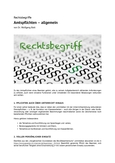 Rechtsbegriff: Amtspflichten – allgemein