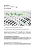 Rechtsbegriff: Annahme von Belohnungen