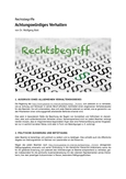 Rechtsbegriff: Achtungswürdiges Verhalten
