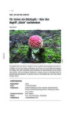 Über den Begriff "Glück" nachdenken