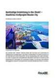 Nachhaltige Entwicklung in Abu Dhabi?