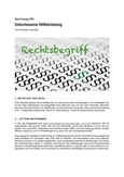 Rechtsbegriff: Unterlassene Hilfeleistung