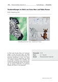 Tierdarstellungen im Werk von Franz Marc und Pablo Picasso