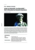 Joseph von Eichendorff: "Das Marmorbild"